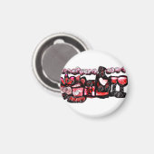 Rotwein Magnet (Vorderseite/Rückseite)