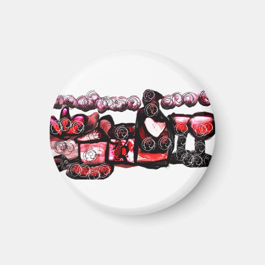 Rotwein Magnet (Vorne)