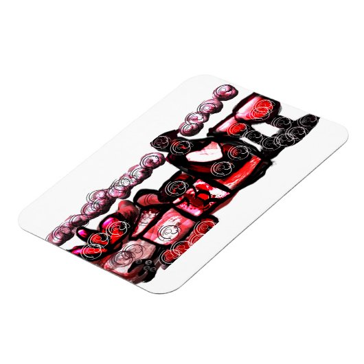 Rotwein Magnet (Linke Seite)