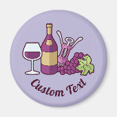 Rotwein Magnet (Vorne)