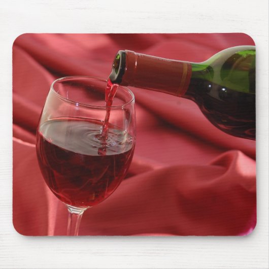 Rotwein Mousepad (Vorne)