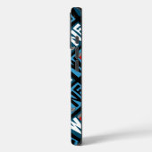 Rotwein-Muster Case-Mate iPhone Hülle (Rückseite / Links)