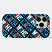 Rotwein-Muster Case-Mate iPhone Hülle (Rückseite (Horizontal))