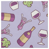 Rotwein Muster Fabric Stoff (Nahaufnahme)