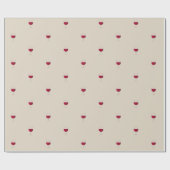 Rotwein-Muster für Weinliebhaber Geschenkpapier (Flach)