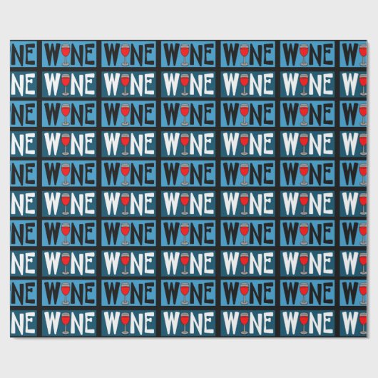 Rotwein-Muster Geschenkpapier (Flach)