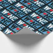 Rotwein-Muster Geschenkpapier (Ecke)