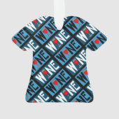 Rotwein-Muster Ornament (Rückseite)