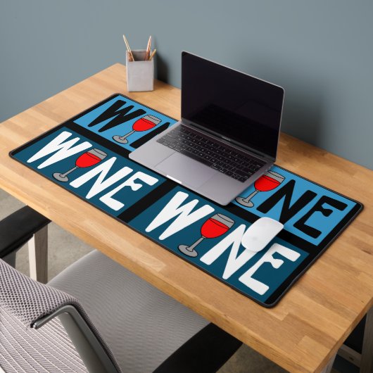 Rotwein-Muster Schreibtischunterlage (Büro 2)