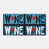 Rotwein-Muster Schreibtischunterlage (Vorderseite)