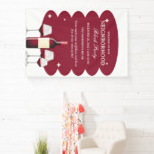 Rotwein-Nachbarschaft-Party Banner (InSitu)