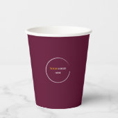 Rotwein Pappbecher (Vorderseite)