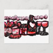 Rotwein Postkarte (Vorderseite)