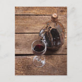 Rotwein Postkarte (Vorderseite)