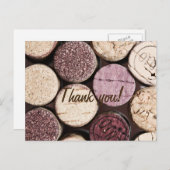 Rotwein Postkarte (Vorne/Hinten)