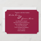 Rotwein Save The Date (Rückseite)