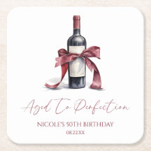 Rotwein-Schale zum runden Geburtstag - gereift bis