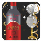 Rotwein Schwarz Gold Silber Vintage