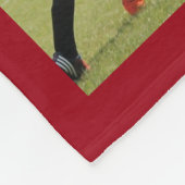 Rotwein Soccer Foto Collage Fleece Decke (Ecke)