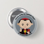 Rotwein St Anthony Mary Button (Vorne & Hinten)