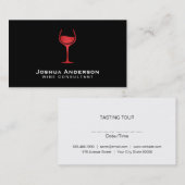 Rotwein-Symbol Visitenkarte (Vorne/Hinten)