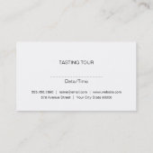 Rotwein-Symbol Visitenkarte (Rückseite)