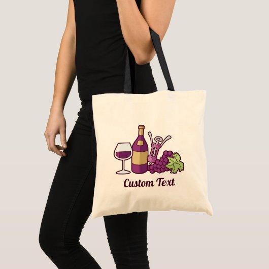 Rotwein Tote Tasche (Vorderseite (Produkt))