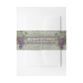 Rotwein-Trauben-Gruppen-Weinberg-Thema-hölzernes Einladungsbanderole (Vorderseite Beispiel)