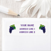 Rotwein Trauben Kundenspezifische Rücksendeadresse (Insitu)