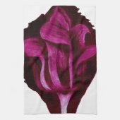 Rotwein-Tulpe-Pastell-Blumenkunst Burgunder Handtuch (Vertikal)