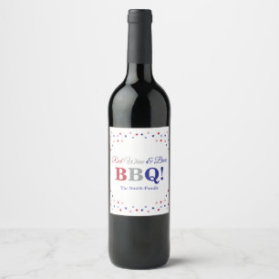 Rotwein u. Brew GRILLEN Weinetikett