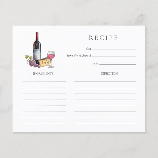 Rotwein und Brautparty (Vorderseite)