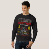 Rotwein und Katzen - Weihnachten Sweatshirt (Vorne ganz)