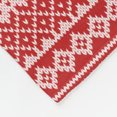 Rotwein und Personalisierter Name Weihnachtssüß Fleecedecke (Ecke)