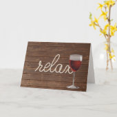 Rotwein und Seil Geburtstag Karte (Gelbe Blume)