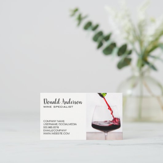 Rotwein | visitenkarte (Stehend Vorderseite)