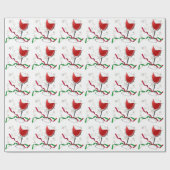 Rotwein-Weihnachten Geschenkpapier (Flach)