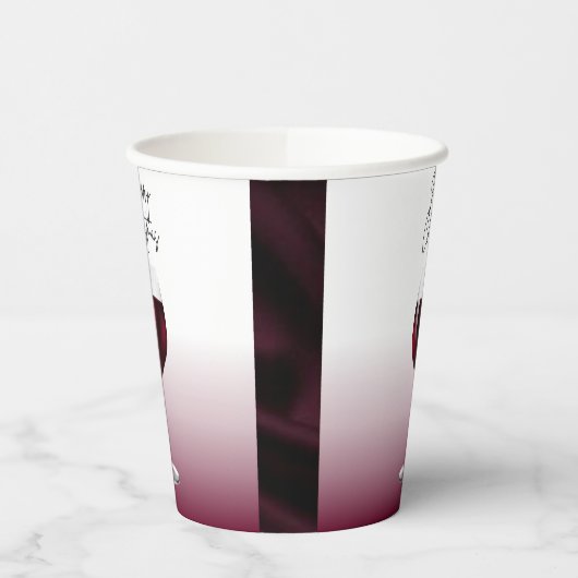 Rotwein Weihnachten Pappbecher (Links)