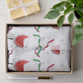 Rotwein-Weihnachten Seidenpapier (Geschenk)