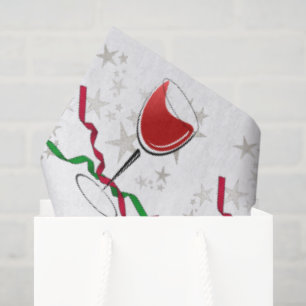 Rotwein-Weihnachten Seidenpapier