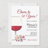 Rotwein, Weineinladung, Beifall zu! Einladung (Vorderseite)