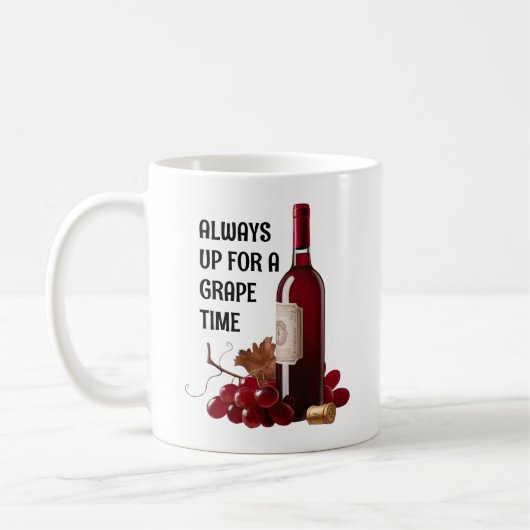 Rotwein-Zeit Kaffeetasse (Links)