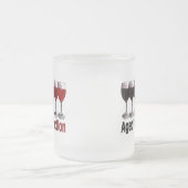 Rotwein zum Geburtstag Mattglastasse (Mittel)