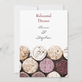 Rotweinflasche bekorkt Probenabendessen Einladung