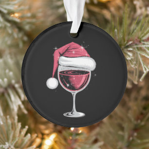 Rotweinglas Weihnachten Lustig Weihnachten Xmas Ornament
