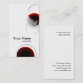 RotweinglasVisitenkarte - Sommelier Visitenkarte (Vorne/Hinten)