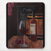 Rotweinmalerei von Alfred Fox Mousepad (Vorne)