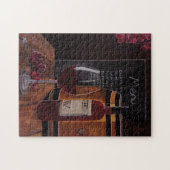 Rotweinmalerei von Alfred Fox Puzzle (Horizontal)