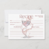 Rotweinrezept für die Braut (Vorderseite)