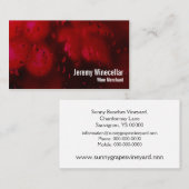 Rotweinweinberg Visitenkarte (Vorne/Hinten)